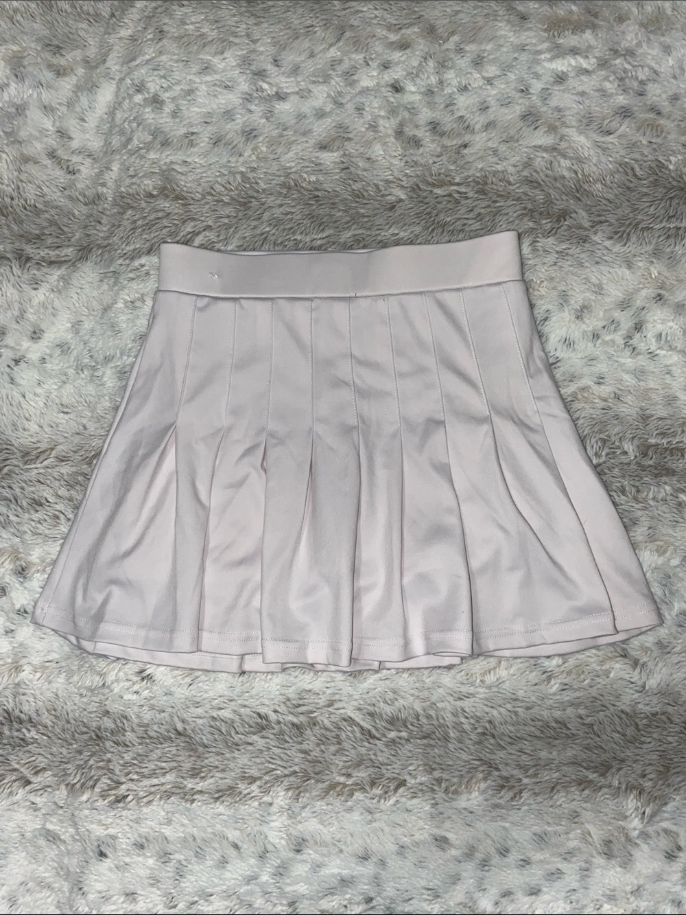 Pleated Mini Skirt in Light Pink